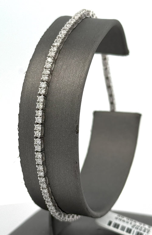 Platinum 2.50CT Diamond Tennis Ladies Bracelet, 8.8g, 7,5", S16502