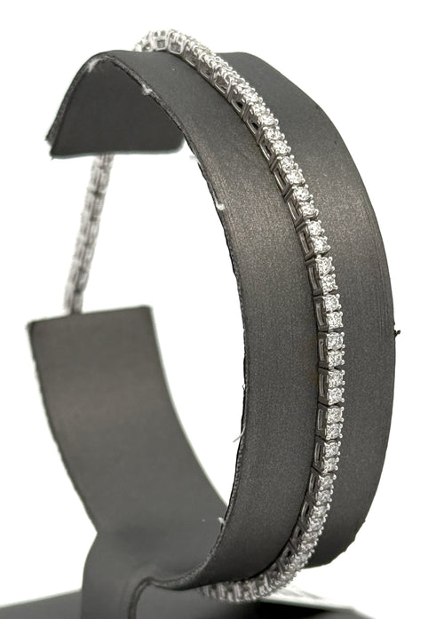 Platinum 2.50CT Diamond Tennis Ladies Bracelet, 8.8g, 7,5", S16502