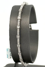 14k White Gold 0.75 CT Diamond Bangle Bracelet, 10.3gm, S16620