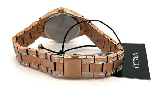 Citizen Silhouette Crystal Women's Watch silver tone dial 30MM, FE1233-52A