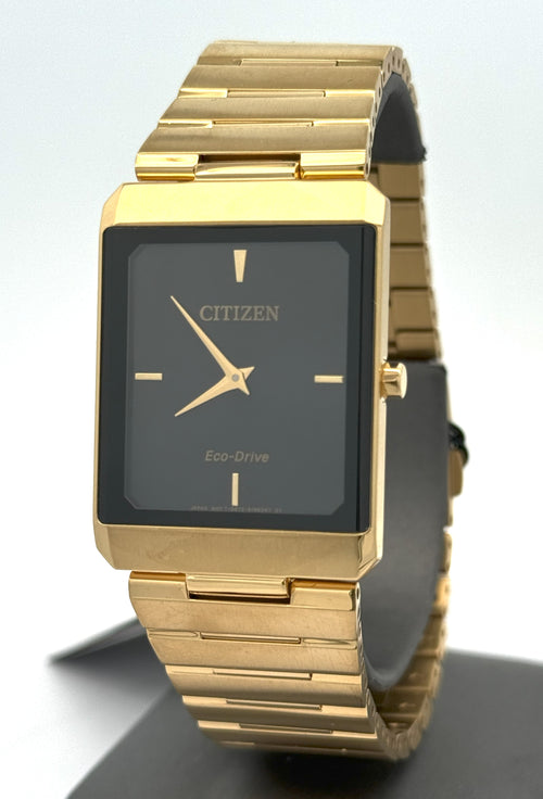 Citizen Stiletto Eco Drive Stainless Steel black dial 28mm Watch, AR3102-51E