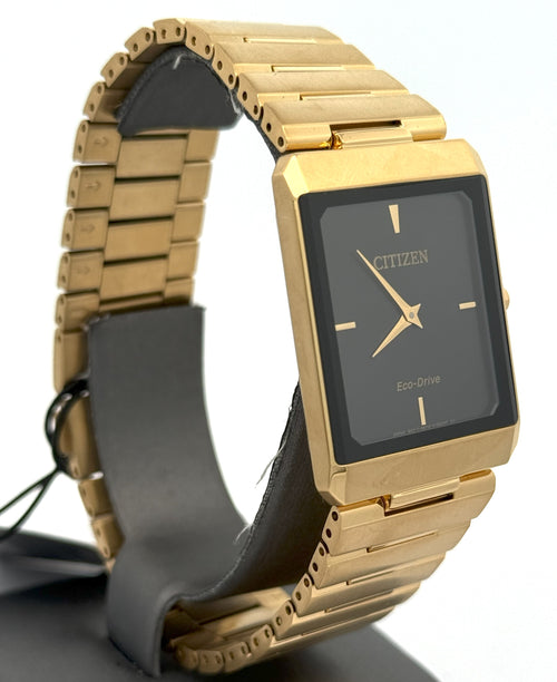 Citizen Stiletto Eco Drive Stainless Steel black dial 28mm Watch, AR3102-51E