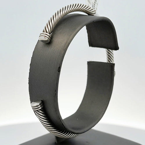 David Yurman Silver Classic Cable Diamond Bracelet, S108567