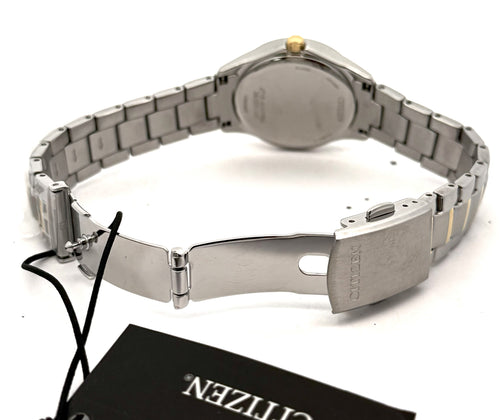 Citizen Crystal Eco Drive silver tone 30MM Ladies Watch, FE1146-71A