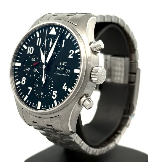 IWC Pilot’s Watch Chronograph 43MM BLACK DIAL - IW377710, S12475