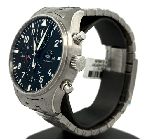 IWC Pilot’s Watch Chronograph 43MM BLACK DIAL - IW377710, S12475
