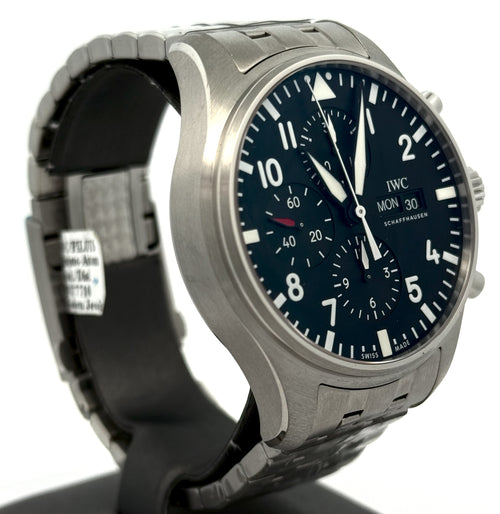 IWC Pilot’s Watch Chronograph 43MM BLACK DIAL - IW377710, S12475