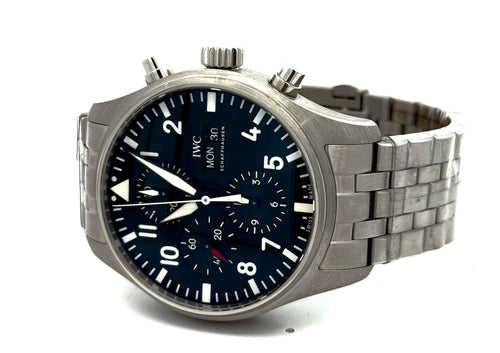 IWC Pilot’s Watch Chronograph 43MM BLACK DIAL - IW377710, S12475