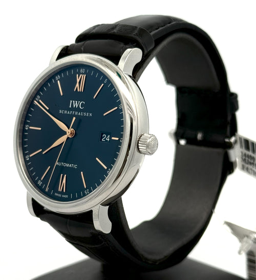 IWC Portofino Automatic Watch 40MM BLUE DIAL - IW356523, S14400