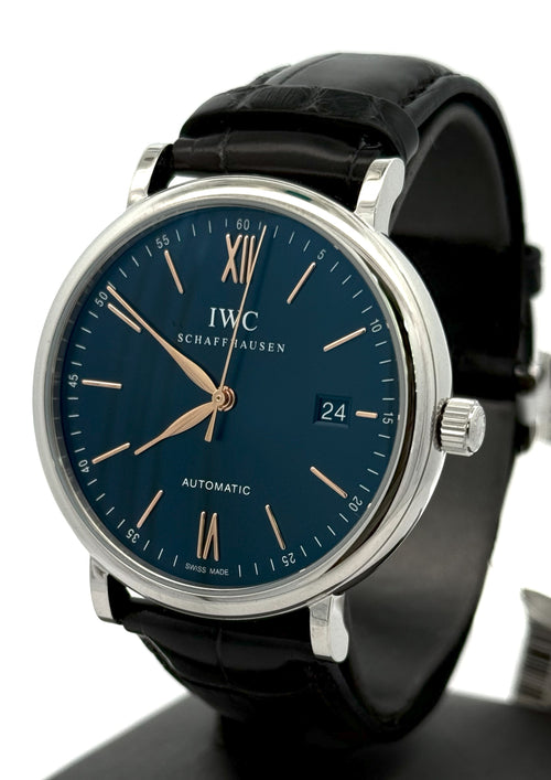 IWC Portofino Automatic Watch 40MM BLUE DIAL - IW356523, S14400