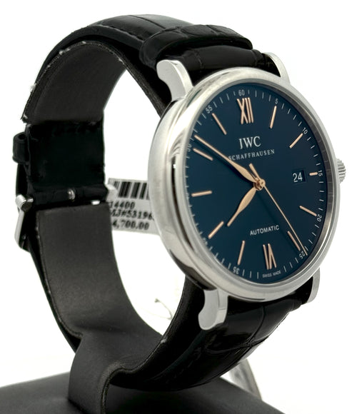 IWC Portofino Automatic Watch 40MM BLUE DIAL - IW356523, S14400