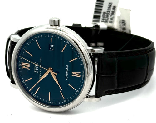 IWC Portofino Automatic Watch 40MM BLUE DIAL - IW356523, S14400
