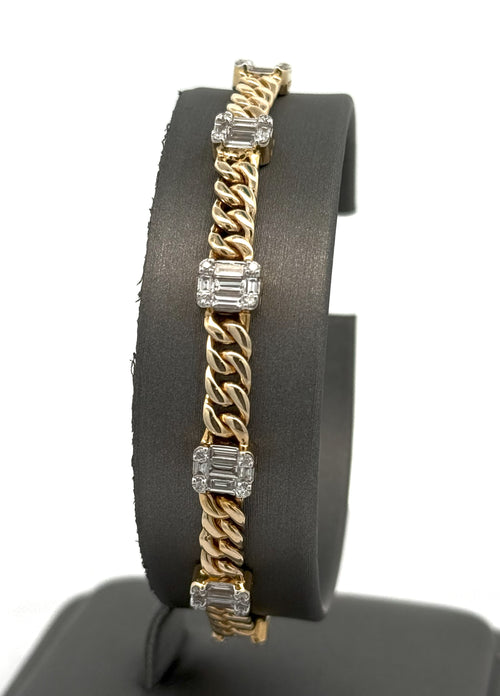 14k Yellow Gold 2.65CT Lady Diamond Tennis Bracelet, 7", 15.2G S108588