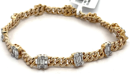 14k Yellow Gold 2.65CT Lady Diamond Tennis Bracelet, 7", 15.2G S108588