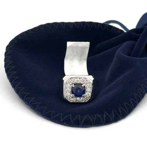 14k White Gold 1.75 CT Diamond Men's Ring, S108586