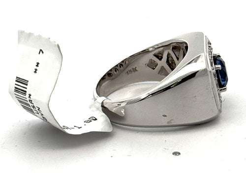 14k White Gold 1.75 CT Diamond Men's Ring, S108586