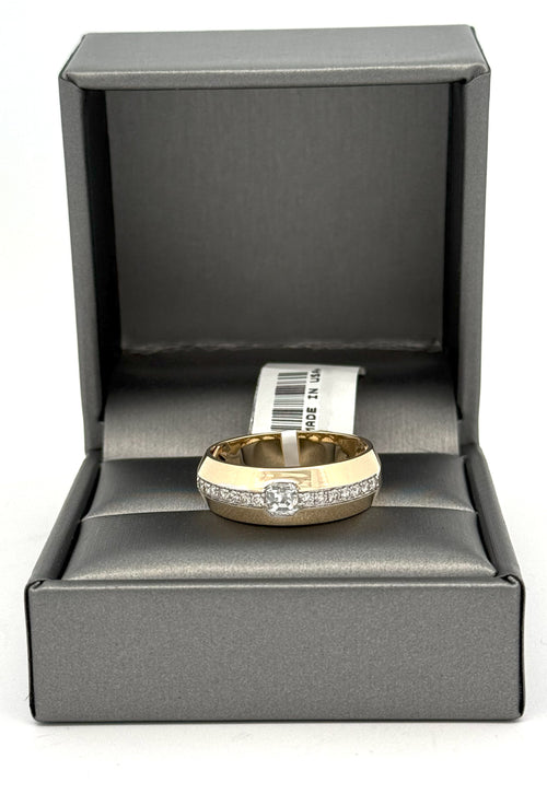 14k Yellow Gold 0.85 CT Diamond Men's Ring, S108590