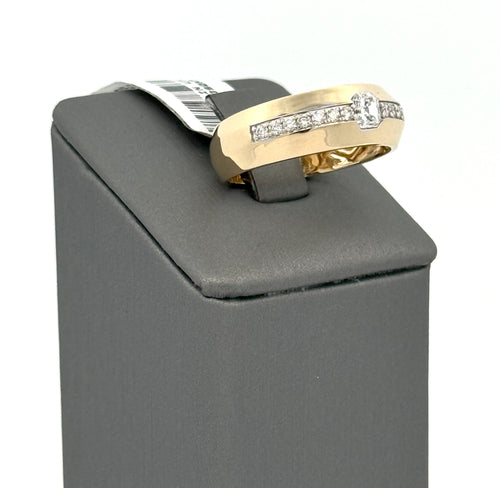 14k Yellow Gold 0.85 CT Diamond Men's Ring, S108590