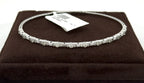 14k White Gold 0.85 CT Diamond Flexible Bangle Bracelet, 6.0gm, S108594