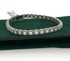 14k White Gold 4.42 CT Diamond Tennis Bracelet, 7", 12.4gm, S104649