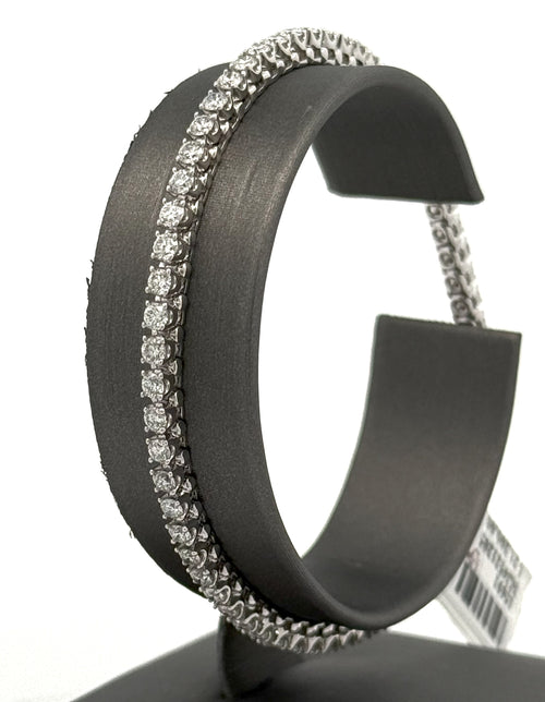 14k White Gold 3.50 CT Diamond Tennis Ladies Bracelet, 11.0g, 7", S15691