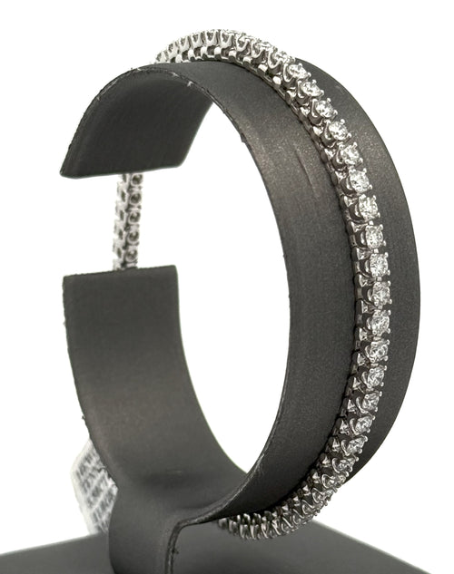 14k White Gold 3.50 CT Diamond Tennis Ladies Bracelet, 11.0g, 7", S15691