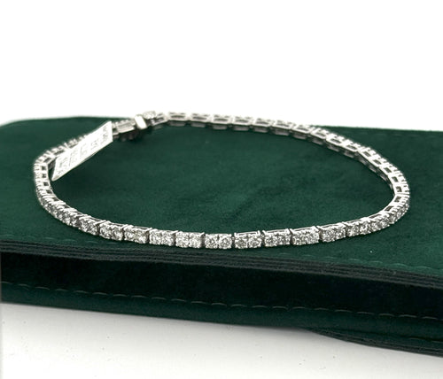 Platinum 3.50CT Diamond Tennis Ladies Bracelet, 10.4g, 7,5", S16501