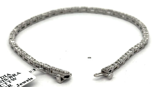 Platinum 3.50CT Diamond Tennis Ladies Bracelet, 10.4g, 7,5", S16501