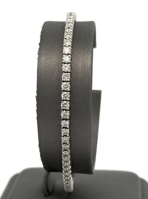 14k White Gold 4.75 CT Diamond Tennis Bracelet, 7.5", 14.3g, S106265