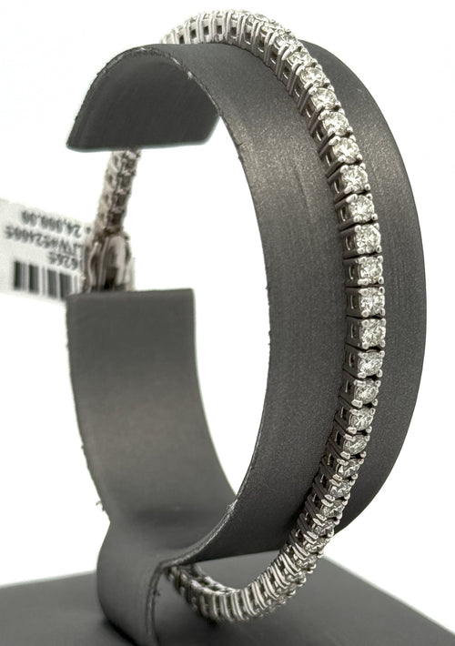 14k White Gold 4.75 CT Diamond Tennis Bracelet, 7.5", 14.3g, S106265