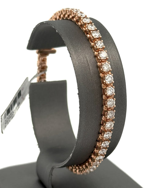 14k Rose Gold 5.50 CT Diamond Tennis Bracelet, S15396