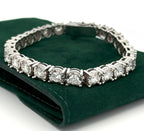 14k White Gold 8.00 CT Diamond Miracle Tennis Bracelet, 27.6g, 7", S14872