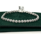 14k White Gold 2.75 CT Diamond Tennis Ladies Bracelet, 11.3g, 7.25"