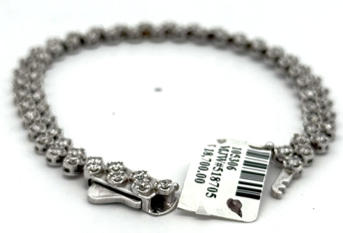 14k White Gold 3.25 CT Diamond Bracelet, 13.7gm, S105306