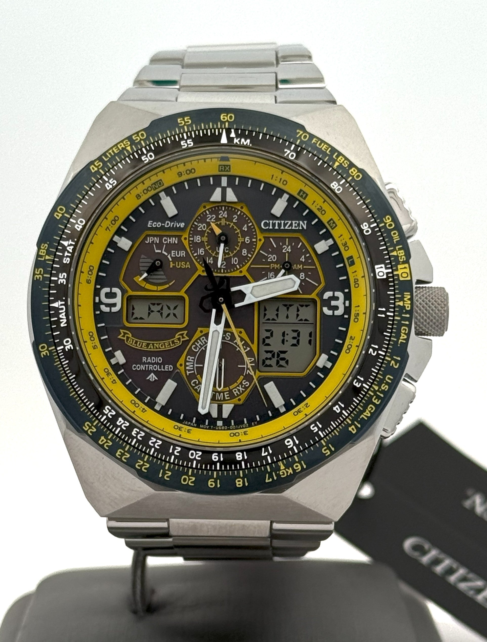 Citizen Promaster Skyhawk A-T 46mm Blue Dial Stainless Steel Watch JY8