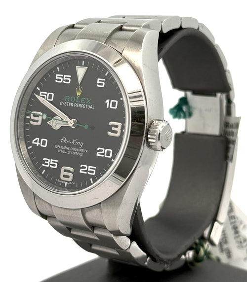 Pre-owned Rolex Air King 116900 - 2017 - Black Dial - Stainless Steel, S108292