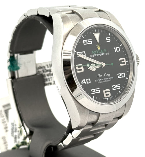 Pre-owned Rolex Air King 116900 - 2017 - Black Dial - Stainless Steel, S108292