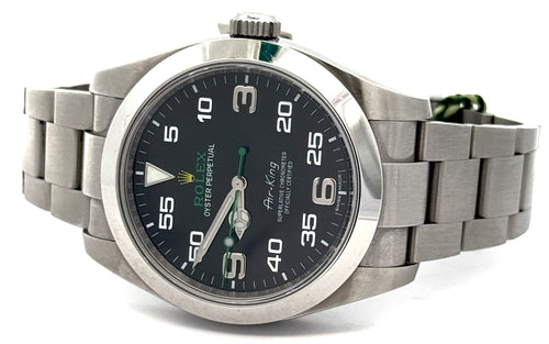 Pre-owned Rolex Air King 116900 - 2017 - Black Dial - Stainless Steel, S108292