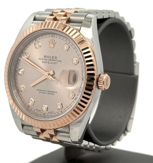 Pre-owned Rolex Datejust 41mm - 126331 - 2018 - 18k Rose Gold & Stainless Steel -  Dial - S14209