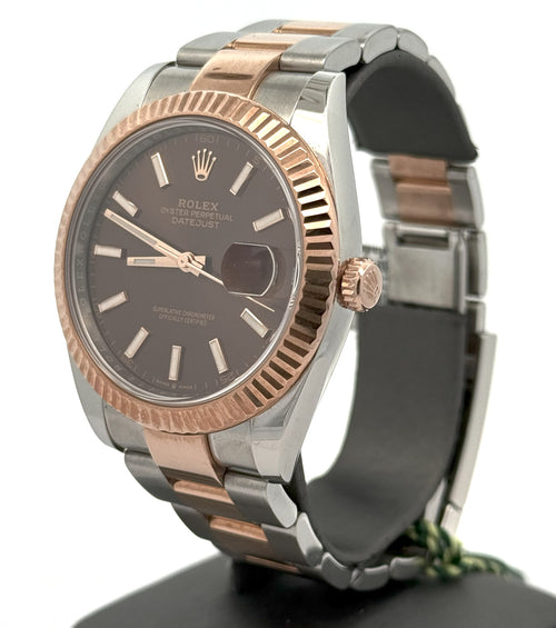 Pre-Owned Rolex Datejust 41mm, 2 tone 18k Rose Gold Watch, 126331, S107112