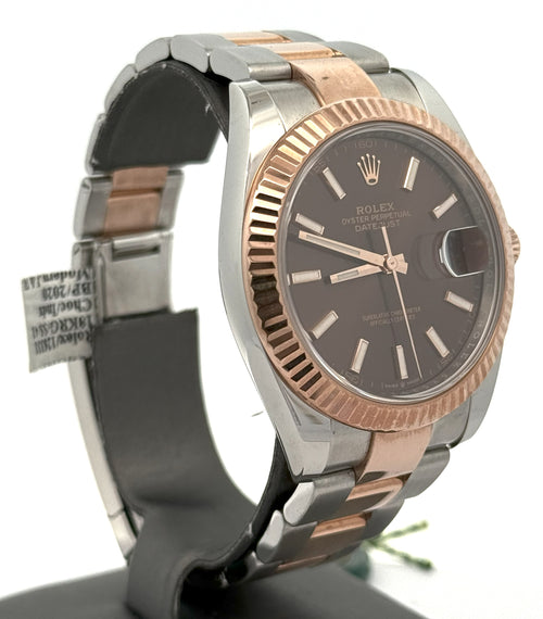 Pre-Owned Rolex Datejust 41mm, 2 tone 18k Rose Gold Watch, 126331, S107112