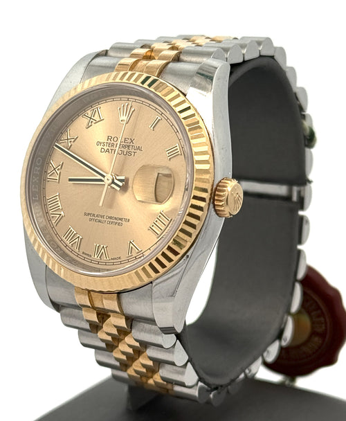 Pre-Owned Rolex Datejust 116233, 18K Yellow Gold Stainless Steel Watch 36mm, S16082