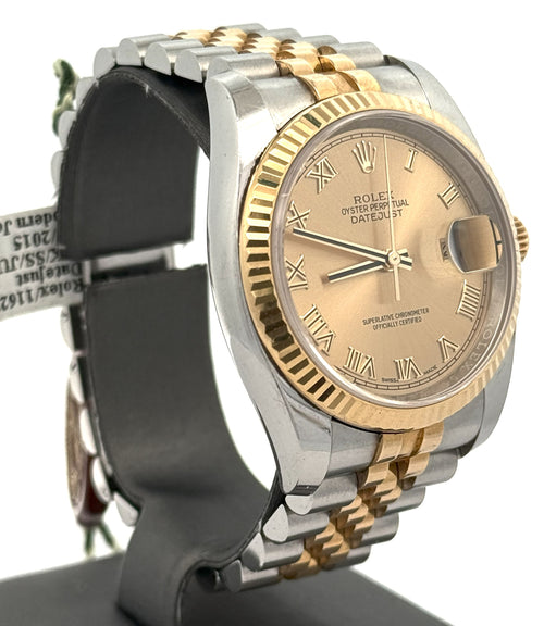 Pre-Owned Rolex Datejust 116233, 18K Yellow Gold Stainless Steel Watch 36mm, S16082