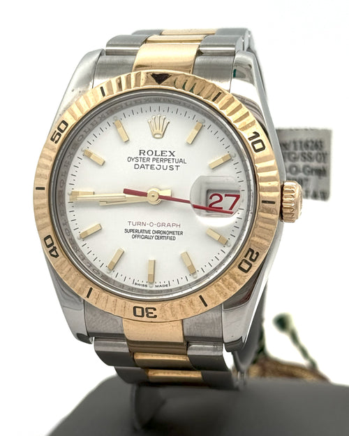 Pre-Owned Rolex Datejust Turn-O-Graph 36mm Watch, 116263, S108547