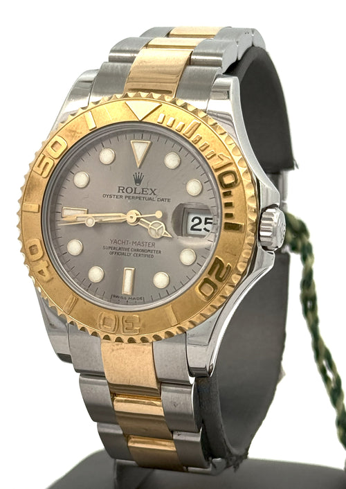 Pre-Owned Rolex Yacht-Master 168623 Yellow Gold & Steel 35mm Midsize Watch, S106972