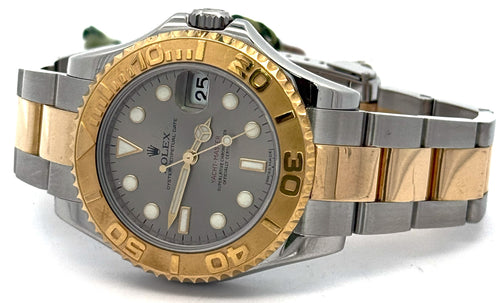 Pre-Owned Rolex Yacht-Master 168623 Yellow Gold & Steel 35mm Midsize Watch, S106462