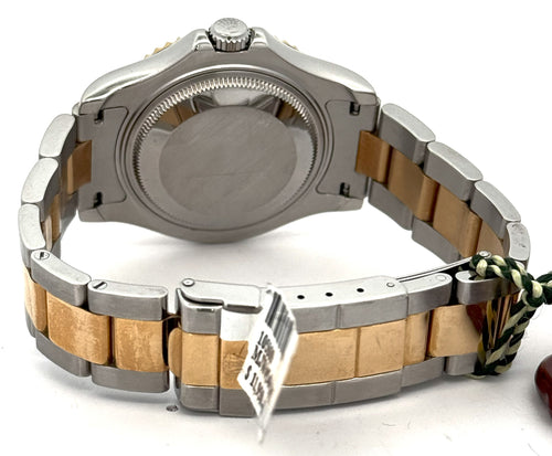 Pre-Owned Rolex Yacht-Master 168623 White Dial Two-Tone 35mm Midsize Watch, S105809