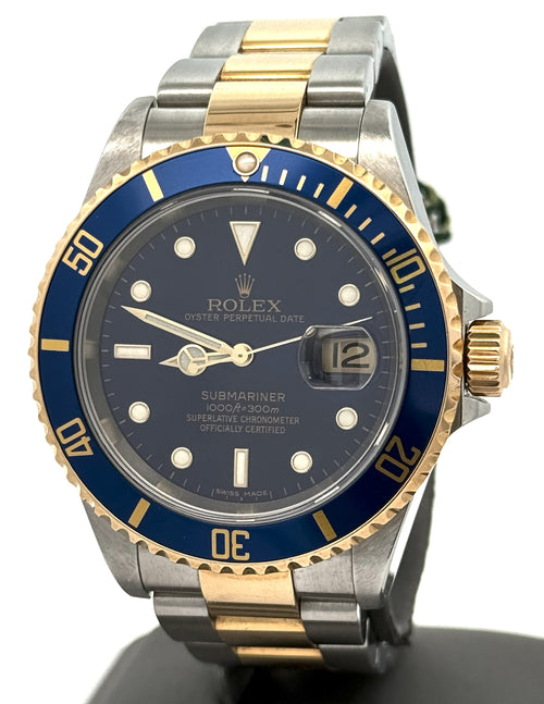 Pre-Owned Rolex Submariner Date 16613, 18k Gold & Stainless Steel Watch, S106419
