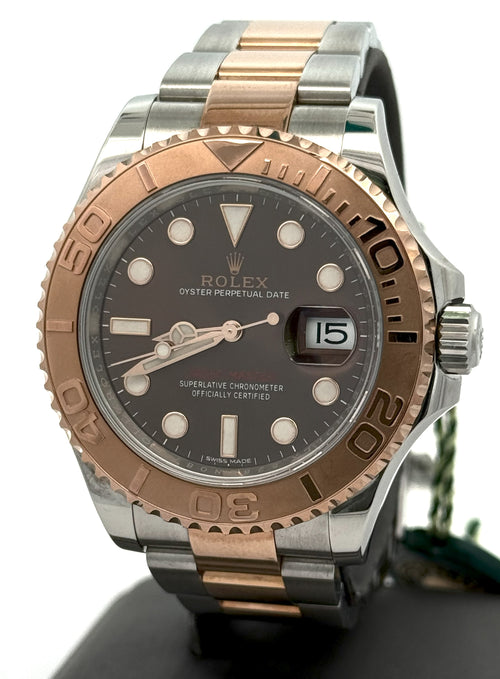 Pre-Owned Rolex 116621 Yacht-Master 116621 Rose Gold & Steel Chocolate Dial 40mm, S106902