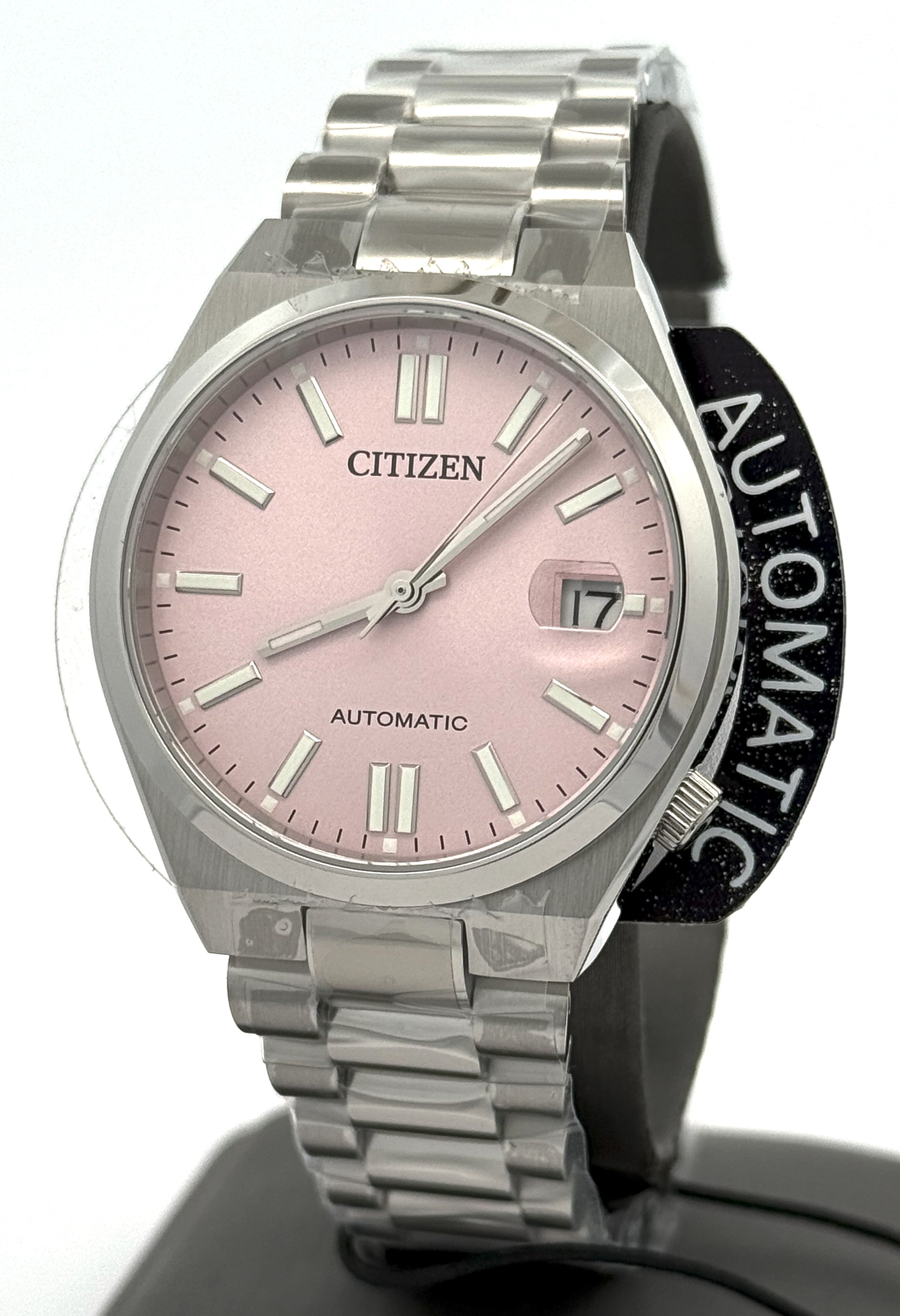 Citizen TSUYOSA Automatic Stainless Steel Pink Dial 37mm 